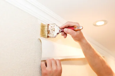Pose de papier peint à Doyet — revêtements muraux et toiles de verre
